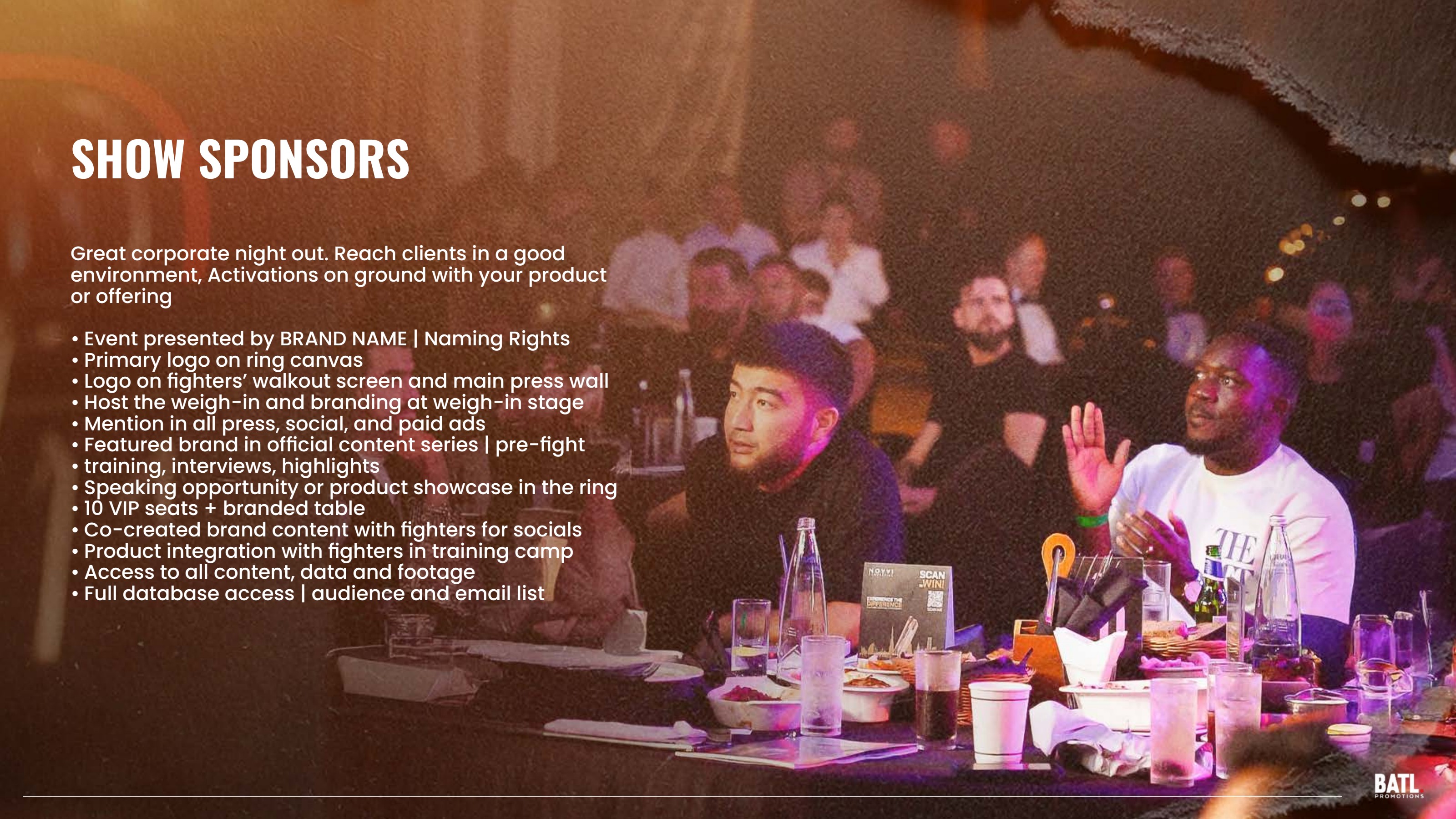 Show sponsors