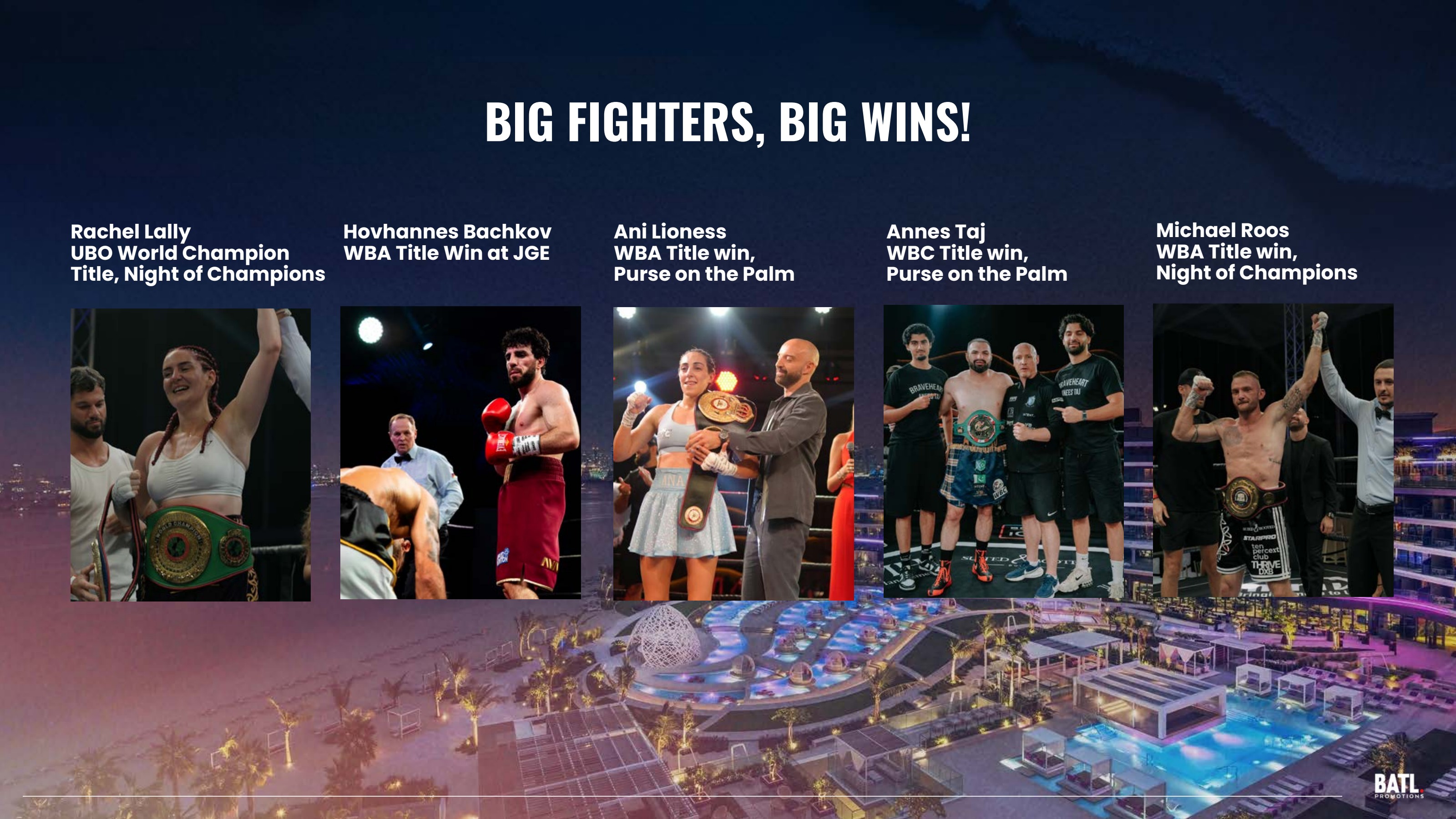 Big fighters, big wins